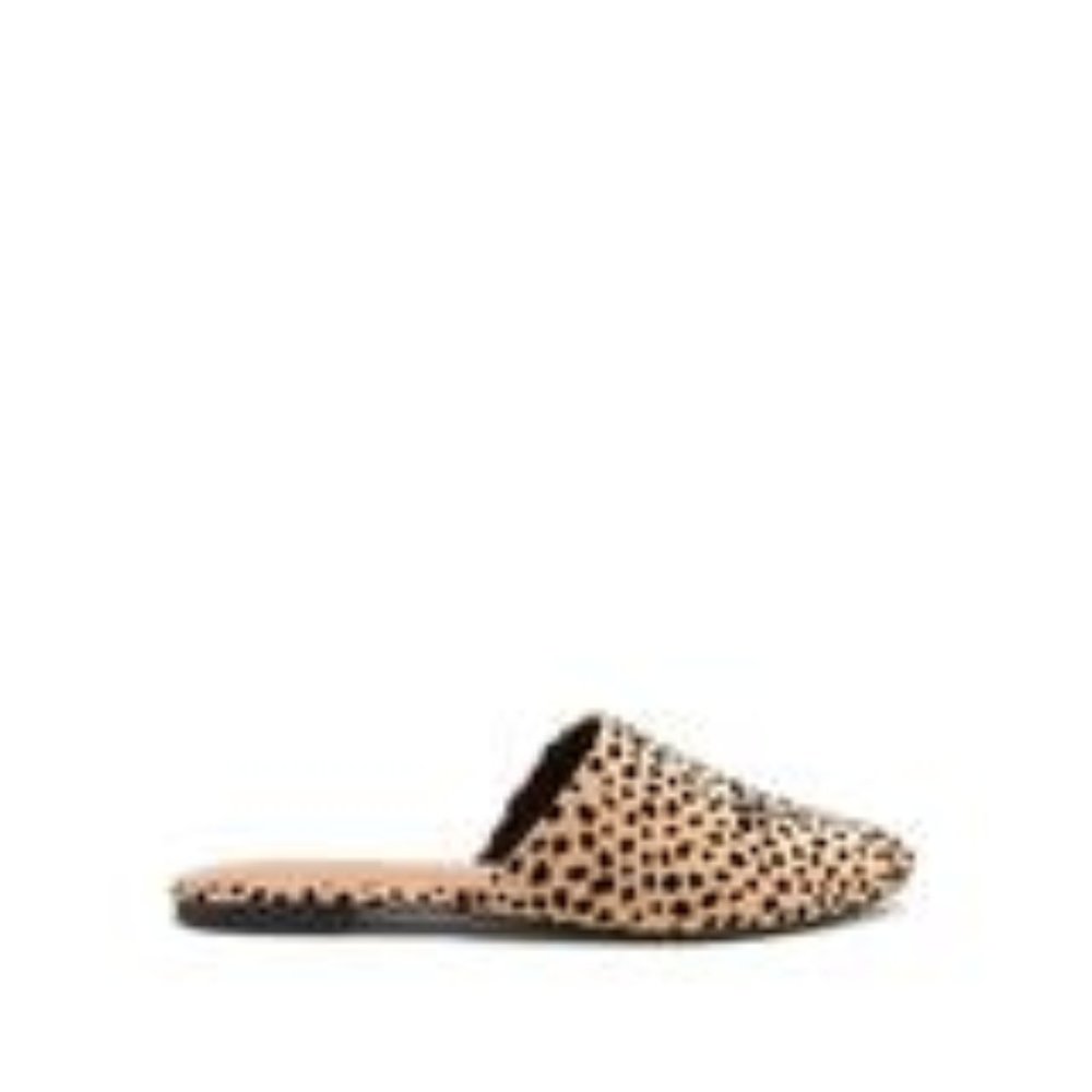 Tan Black Leopard Mule Slide - Picture 2 of 4
